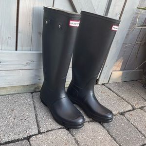Hunter boots original tall black